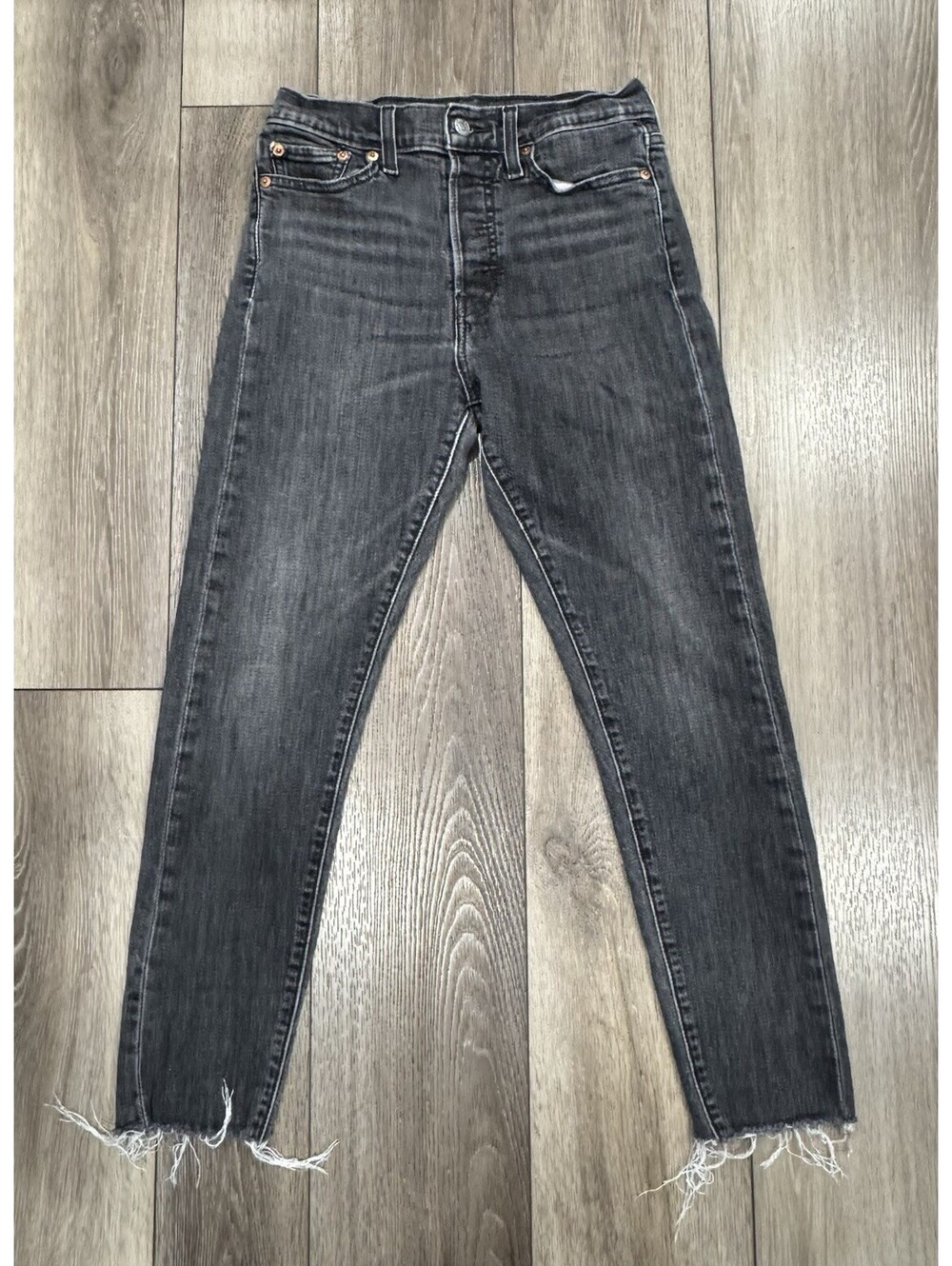 Levi's Button Fly Wedgie Skinny Jeans Women's Size 28 Black